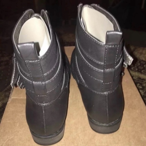 Michael Antonio McKenna Combat Style Black Boots Size 9 New - Picture 3 of 5